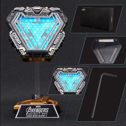 The Avengers  Hobby Iron Man Reactor MK50 Cartoon Wearable Chest Light Birthday Gift