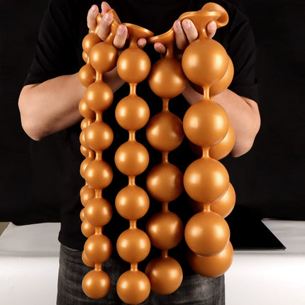 Long Huge Anal Butt Plug Dilator Silicone Huge Long Anal Beads Anal Balls Big Butt Anal Training Adult Sex Toy For Woman Man Gay