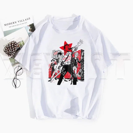 London Calling The Clash Album Ulzzang T Shirts Spring Tops Tees Men Women Short Sleeve Casual T Shirt