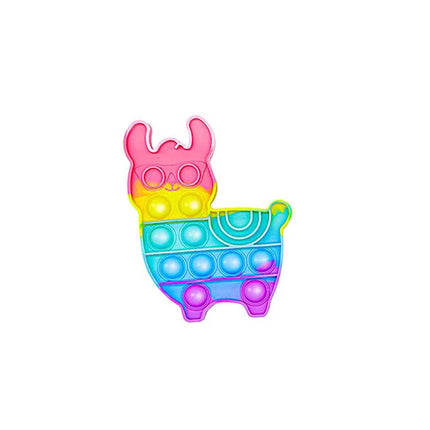 1pc Rainbow Pop Push Bubblle Fidget Anti Stress Relief Toys for Adult Children Special Needs Sensory Toys Interactive Toys