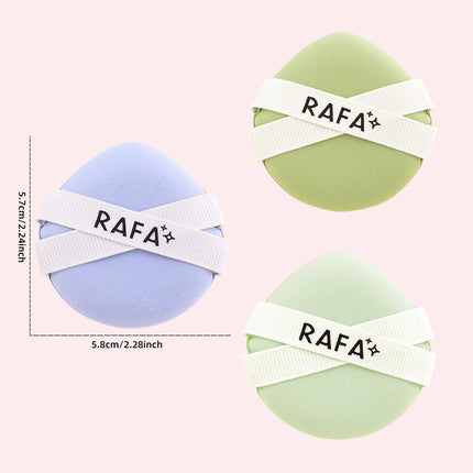 3pcs double bandage super soft puff suit, wet and dry, suitable for foundation, smooth makeup, suitable for all skin types.