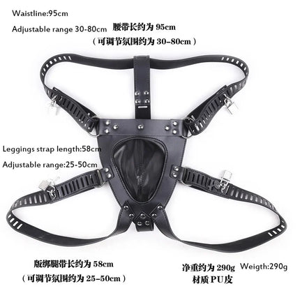 PU/Real Leather Sexy Panties BDSM Bondage  Restraints Penis Cock Cage Male Chastity Devices Belt Erotic Sexy Toys