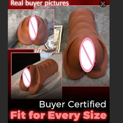 Realistic Pocket Pussy Male Masturbator Thick Labia Pussy Masturbators with 5DDeep Vagina and Tight Anus Sex Toys for Men Erotic
