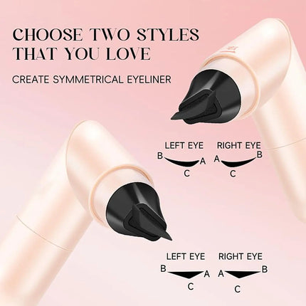 Eyeliners Stamps Eye liner Stencils Pencil Smooth Precise Pen Tool MultiFunctional Design Rotate Eye liner Stamp Black Brown Pen