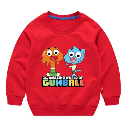 The Amazing World Of Gumball Graphic Fashion Sweater For Boys And Girls Children's Sports Pullover Outdoor Sports Hoodie