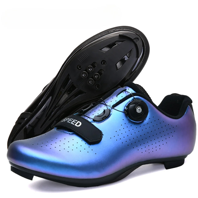 Professional Sneakers Men Ultralight  Cycling Shoes SPD Luminous Road Bike Shoes Self-Locking Bicycle  Cleat Shoes