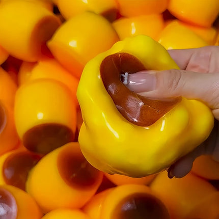 Creative Caramel Pudding Squishy Fidget Toy Building Block Filling No rebound Squeeze Toy Adult Sensory Stress Relief Fidget Toy