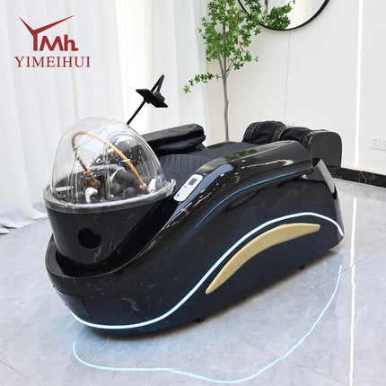 Electric adjustable hair spa chair head washing station shampoo massage bed for salon shop