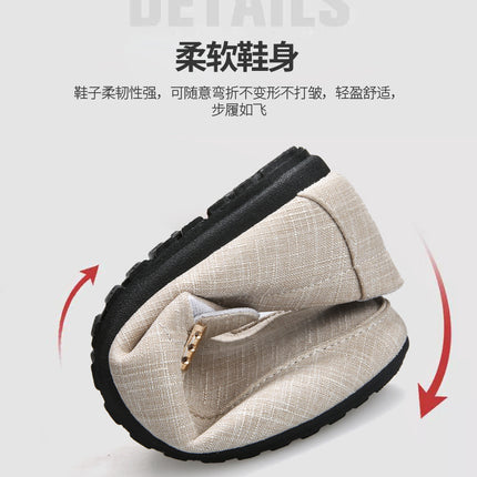 Men Casual Shoes Canvas Slip On Fashion Loafers for Male Luxury Dress Driving Shoes Formal Wedding Party Flats Plus Size