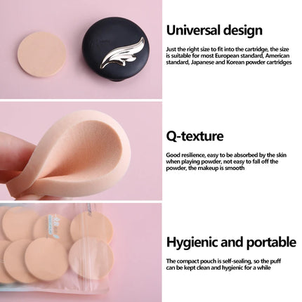 12Pcs Cosmetic Puff Makeup Super Soft Puff Wet Dry Dual Use BB CC Cream Contour Facial Makeup Sponge Portable Trave Beauty Tool