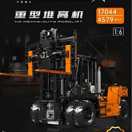 MOULD KING 17044 Technology 1:6 Heavy Duty Forklift Truck App-Controlled Building Blocks Set for Adults Boys
