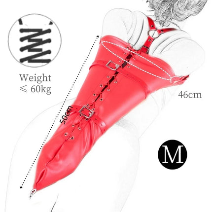 Erotic Games Both Arm Back Bondage Gloves with Adjustable Shoulders Strap Handcuffs for Couple Secure Restraint Adult Sex Toys