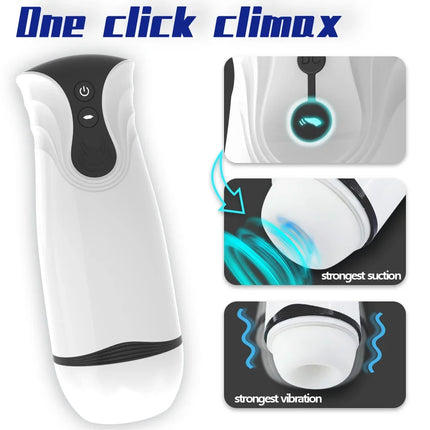 Automatic Male Masturbator Cup Blowjob Sucking Sex Machine Suction Blowjob Vagina Masturbation Pussy Vibrator Sex Toys for Men