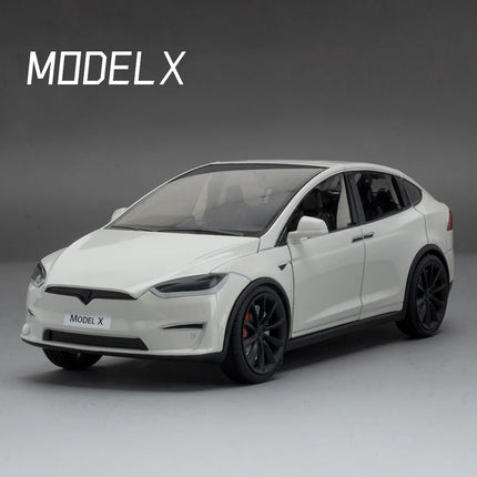 1:24 Model X Model Y Model 3 Alloy Die Cast Toy Car Model Sound and Light Children's Toy Collectibles Birthday gifts