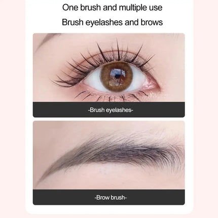 Dual-Headed Eyebrow Comb Makeup Brush Beauty Tool Professional Lash & Brow Comb, Dual-Sided Brush Creates Groomed Lashes & Brows