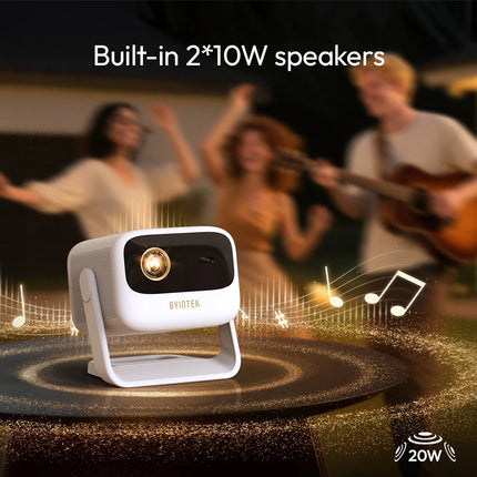 BYINTEK U90 Projector 4K Full HD1080P Cinema Android 11.0 WiFi Mini Portable 1080P Home Theater Video DLP Projector with Battery
