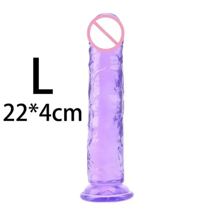 Jelly Dildo Jelly Penis Suction Cup Dildo Transparent Realistic Dildo Jelly Dick masturbation Sex Toys for women Soft penis