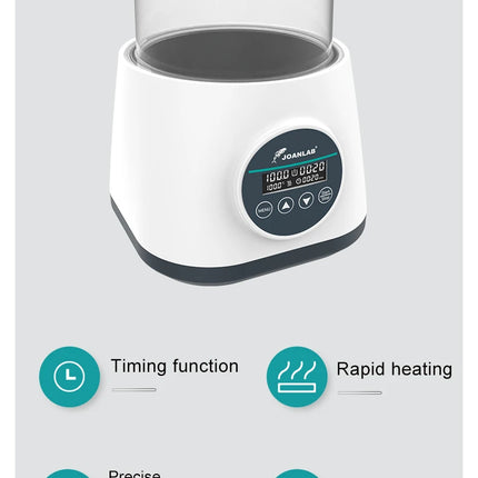 JOANLAB Water Bath Laboratory Constant Temperature Digital Display Heater Thermostat Tank Anti-dry Burning 100℃ 2L 110/220V