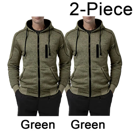 Men's Full Zip Hoodie Jacket Hooded Plain Pocket Sports Outdoor Daily Sports Hot Stamping Designer Basic Casual Sweatshirts