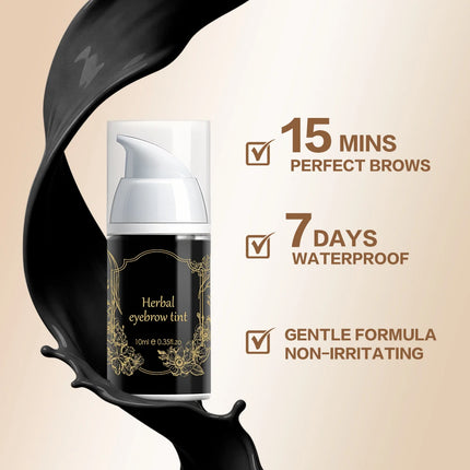 Professional Henna Brow Tint Kit 6 Shades Waterproof & Long Lasting Eyebrow Dye for Home Use Natural Looking Brow Enhancer
