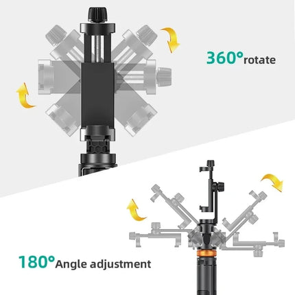 1.49M Wireless Selfie Stick Tripod Stand with Bluetooth Remote Extendable Tripod for iPhone Mobile Phone Tiktok Live Streaming