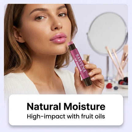 Moisturizing Lipstick Lip Gloss Plumper Shimmer Smoothing Repair Cracked Reduce Lip Dry Lines Soothing Nourishing Lip Balm Stick