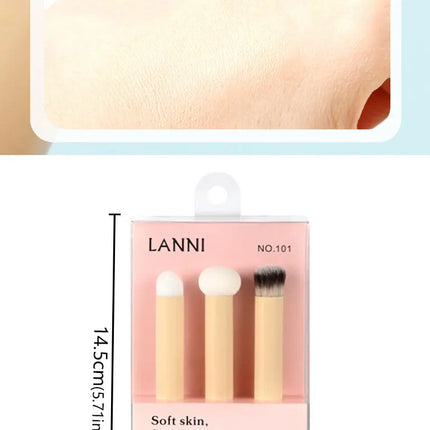 3Pcs Soft Mushroom Sponge Head Makeup Brushes Lipstick Lip Makeup Brush Cosmetic Tools Foundation Concealer Brush Cosmetic Tools