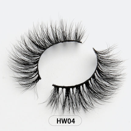 Dropshipping Wholesale Natural Wispy 3d Mink False Lashes Makeup Mink Fake Eyelashes With Soft Band Make-up For Women