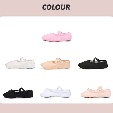 Women Ballet Shoes Girls Dance Slippers Split Sole Gymnastics Yoga Dancing Shoes Canvas Children Adult Ballerina Shoes