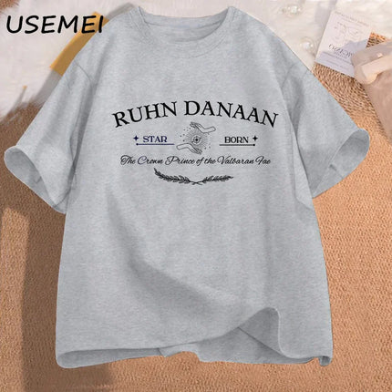 Ruhn Danaan Crescent City T-shirt Rhysand T-Shirt Book Lover Sarah J Maas ACOTAR T-shirt Bookish Cotton Short Sleeve Tee Clothing