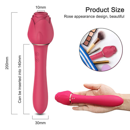 Rose-Sucking Toys Vibrator for Women Nipples Clitoris Vacuum Clit Sucker Stimulator Female Sex Toys Goods Vibrators for Adults