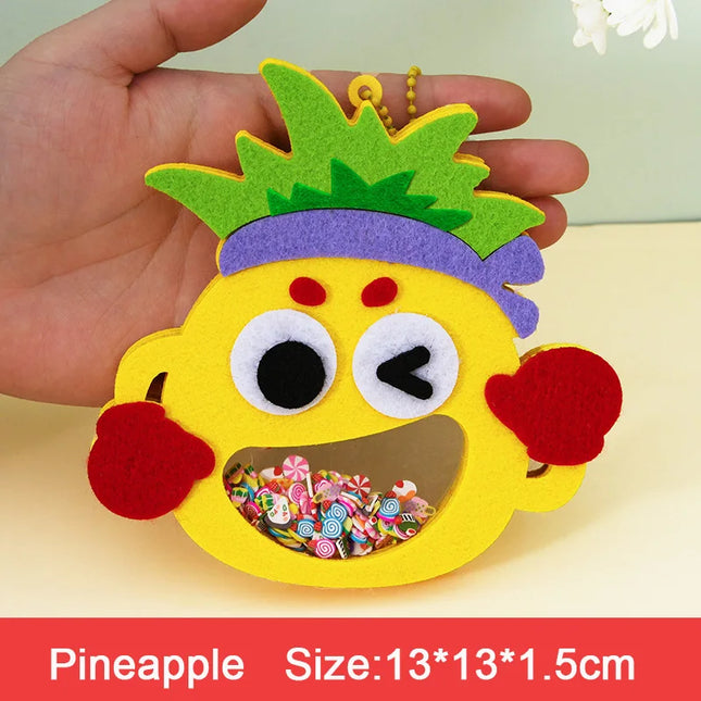 Creative Sequin Shaker Halloween Animal Pendant Handmade Craft Material Kits Kindergarten Kids Practice Ability Learning Toys