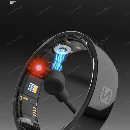 Smart Ring NFC Ring Health Fitness Tracker Ceramic Health Ring 2025 Sleep Tracking Heart Rate Blood Pressure with Charging Case