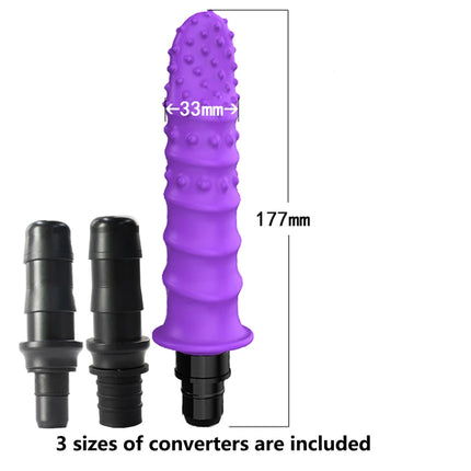 1pc Purple Silicone Massage Head, Fascia Gun Massage Head, with Multiple Uses, Including Three Interfaces, Used for Fascia Gun