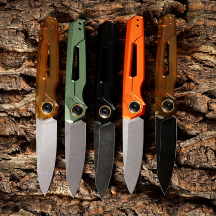 7550 Launch Aluminum Alloy CPM-154 Folding Knife Outdoor Camping Hunting Pocket EDC Utility Knife