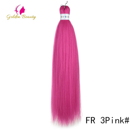 26"Corlorful Selling Jumbo Easy Braiding Hair Ombre Rainbow Braiding Cosplay Hair Synthetic Pre Stretched Hair Braids wigs