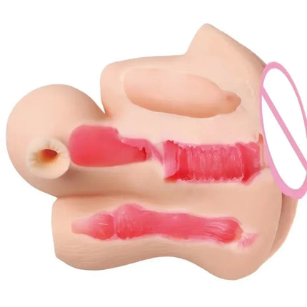 Male Masturbator Masturbation Penis Exercisers Realistic Uterus Inverted Mold with Realistic Hair Electric Peeable Sexy Toys성인용품