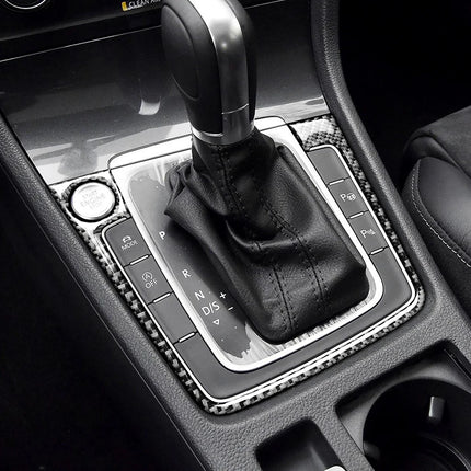 For Volkswagen Golf 7 GTI MK7 2013-2019 Carbon Fiber Gear Shift Air Outlet Window Lift Dashboard Suit Trim Car Interior Sticker