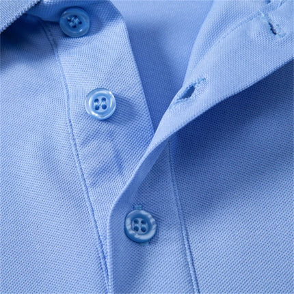 AIOPESON Men's Solid Color Work Polo Shirt Professional Breathable Moisture Wicking Office Casual Daily Wear Office Polo Shirts