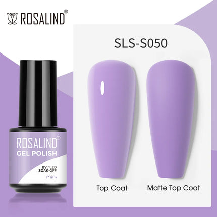 ROSALIND Gel Nail Polish UV Base Top Coat Soff Off Stamping Polish All For Art Manicure Semi Permanant Gel Nail Fast Shipping