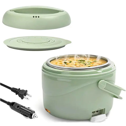 【TODAY ONLY】40 Oz Portable Food Warmer Heater 80W Electric Lunch Box For Work&Office&Car Travel Spill-Free Meal Warmer US Plug