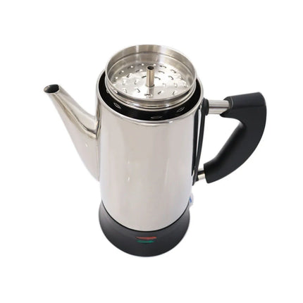 110V/220V American Percolation Electric Coffee Pot Stainless Steel Large Capacity Kettle Auto Power Off Electric Kettle 1.8L
