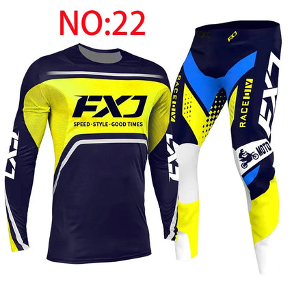 motocross child set Motorcycle jersey and pants kids clothing big boy girl Youth mx gear set Customized Number Nameracing suit