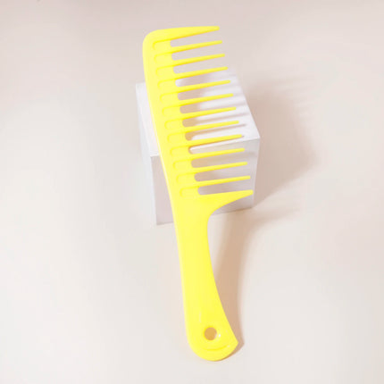 1pc Detangling Comb Professional Handle Cutting Hairdressing Comb Styling Barber Tooth Comb Travel，Special for real hair wigs