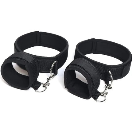SM Hand and Leg Straps Adult Sex Toys Black Hand and Leg Cuffs Sm Handcuffs Ankle Cuffs Alternative Toys Sex Toy for Couples