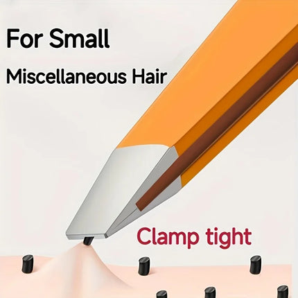 High-Quality Stainless Steel Eyebrow Tweezers Hair Removal Tweezers Specialized for Beard Removal, Slant Tip Eyebrow Clip