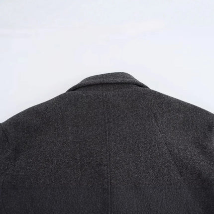 Women's Clothing 2026 Early Autumn New Versatile Double Breasted Large Lapel Design Short Suit Jacket