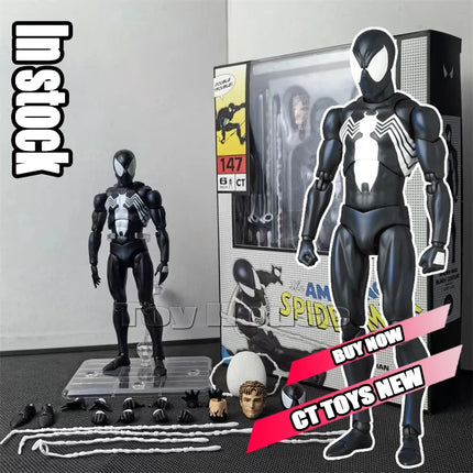 Full Range In Stock Ct Toys Spiderman Mafex 143 Ben Reilly Comic Ver The Amazing Spider-Man 001 Anime Action Figure Toys Gift