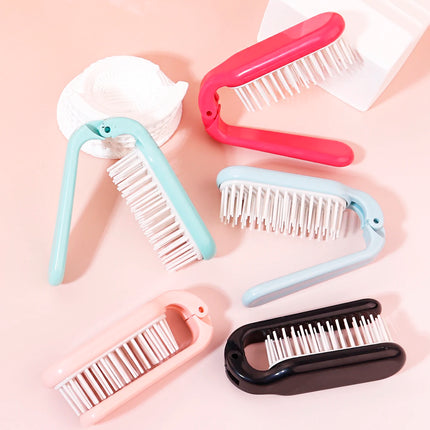 1PC Foldable Portable Hair Comb – Head Massage for Salon Hairstyles, Fashionable Hair Accessory for Real Hair Wigs