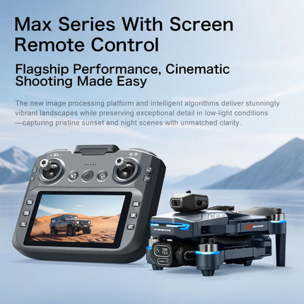 New GT8 Profesional Drone 8K HD Dual Camera With Screen FPV WIFI Rc Brushless Motor Obstacle Avoidance Rc Quadcopter